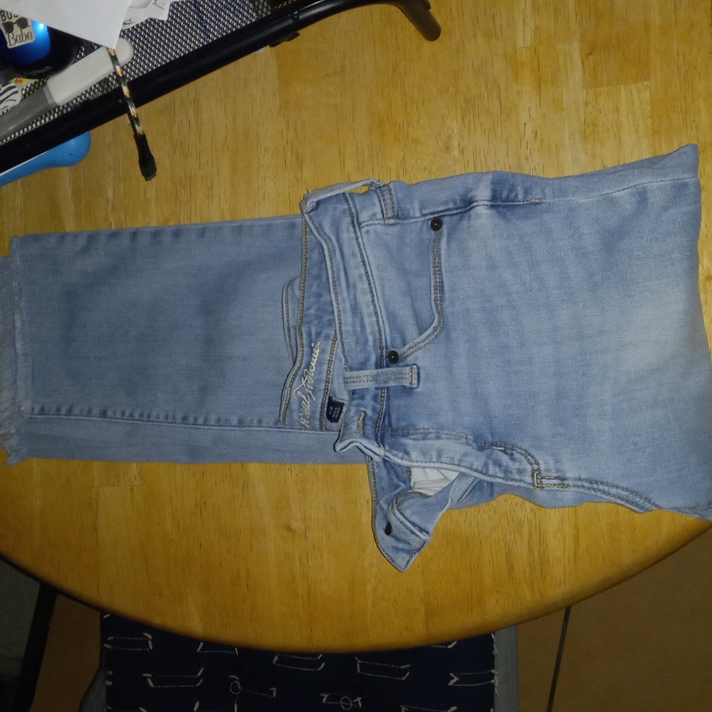 Jeans, ankle raw hem pants